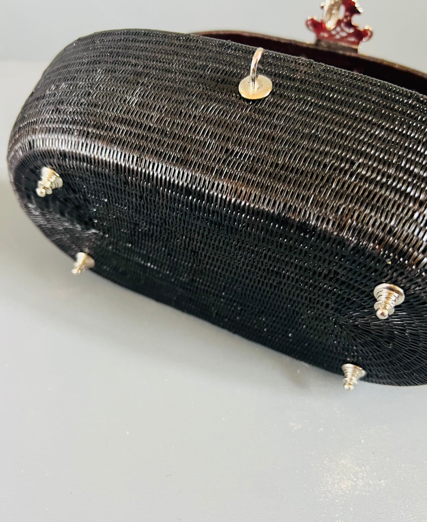 Soeru ヤーンリパオバッグSR2601|ハードタイプ(ブラック/タイ伝統工芸)