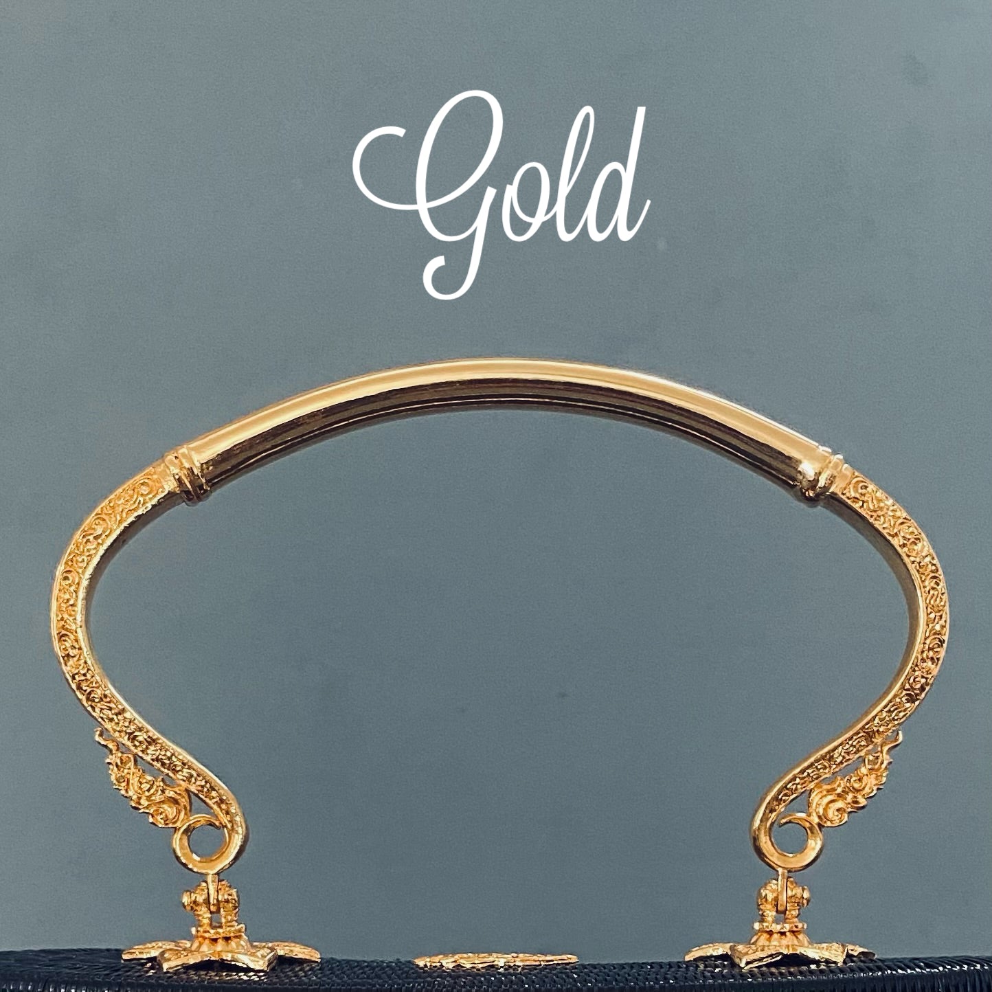 Noir gold round bag GR2316