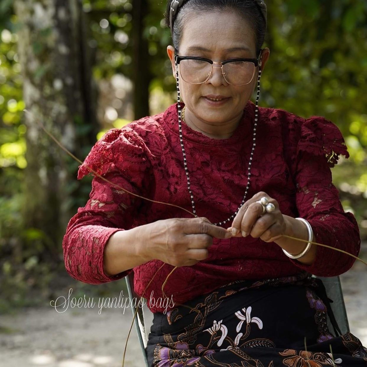 クロムライナ シルバーラウンドバッグ SR2313