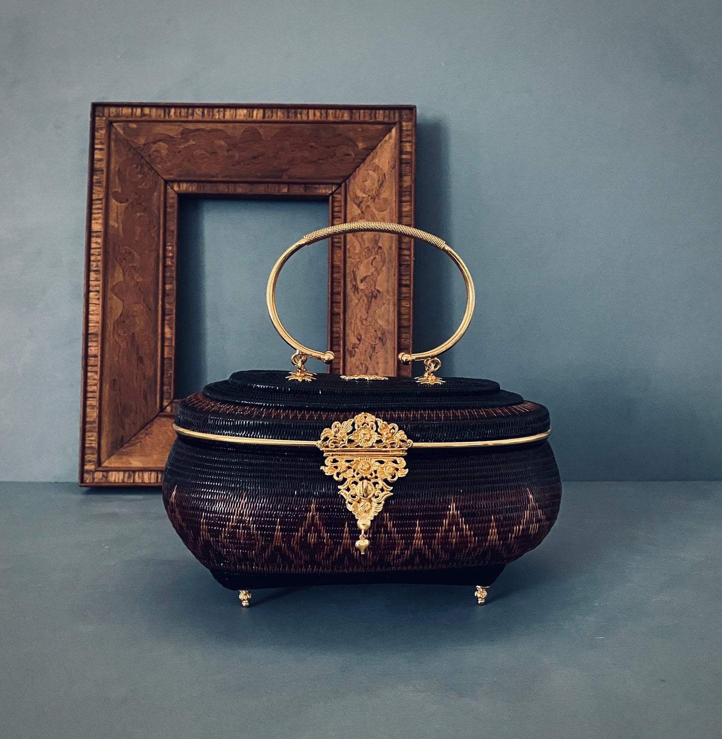 Chrome black gold bag GR2312