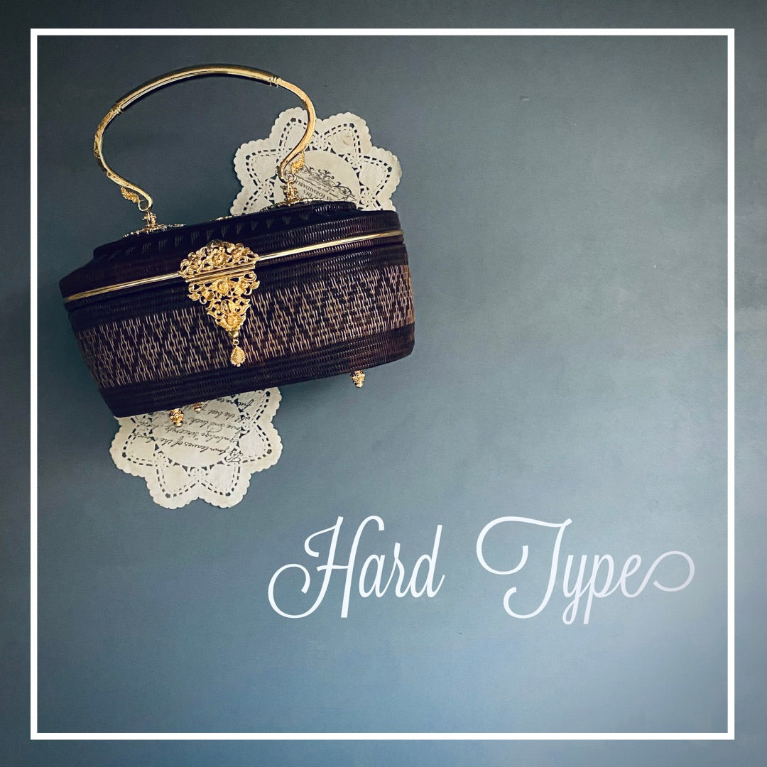 Lua Brown Gold Round Bag GR2318