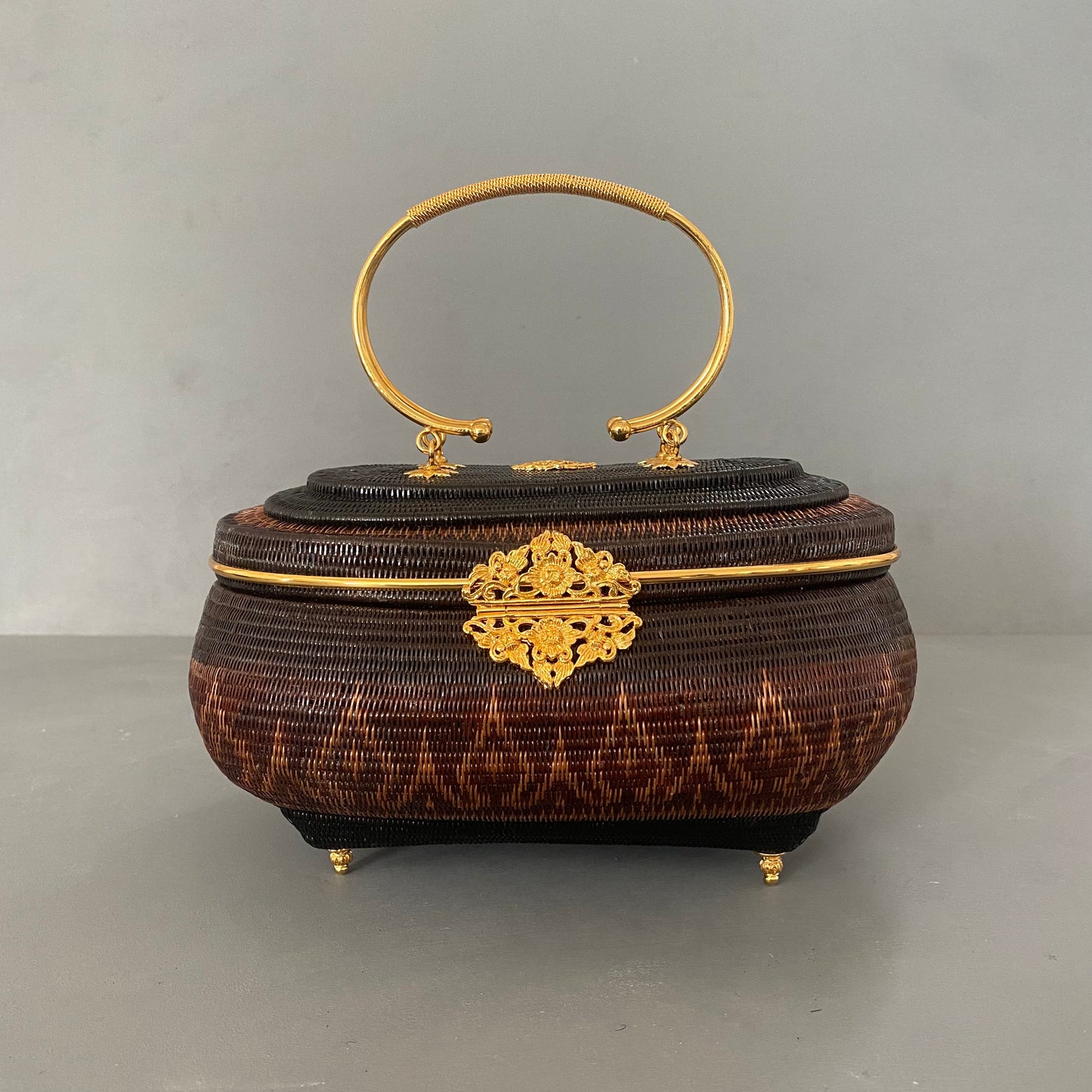 Chrome black gold bag GR2312