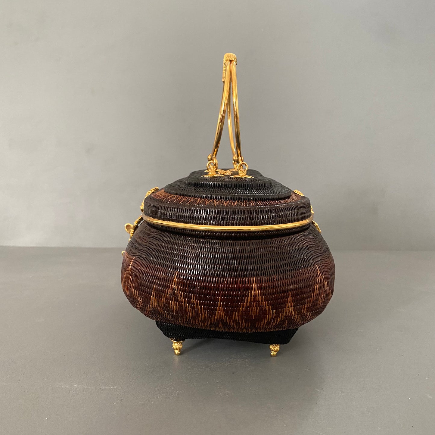 Chrome black gold bag GR2312