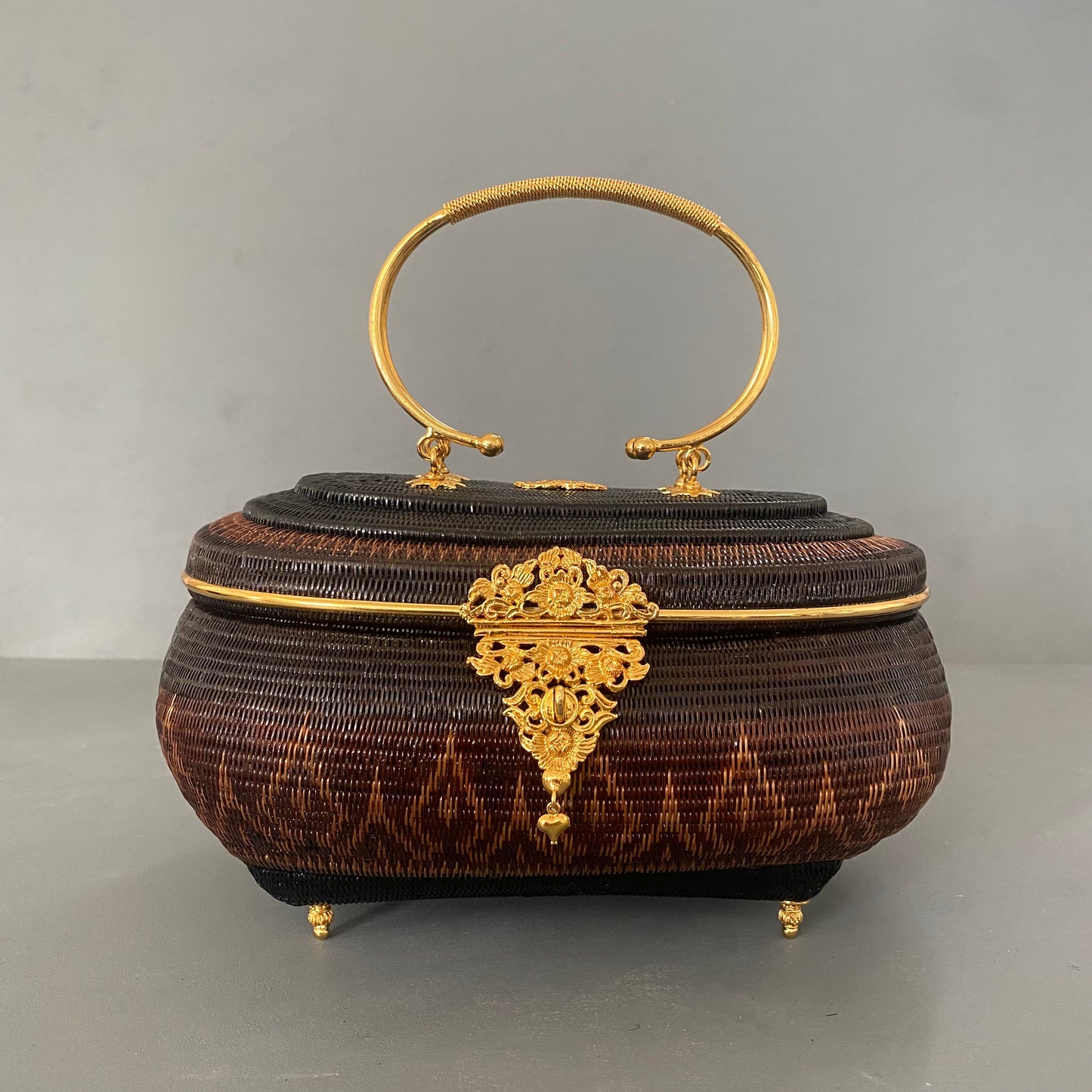 Chrome black gold bag GR2312