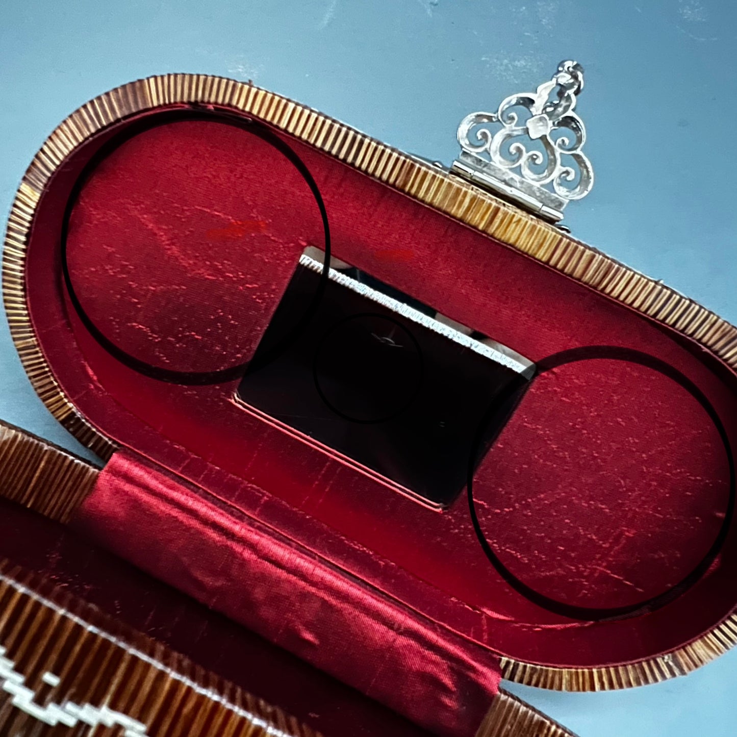 クロムライナ シルバーラウンドバッグ SR2313