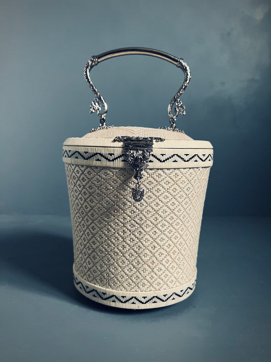 Soeru ヤーンリパオバッグSR2507|ソフトタイプ(ホワイト/タイ伝統工芸)