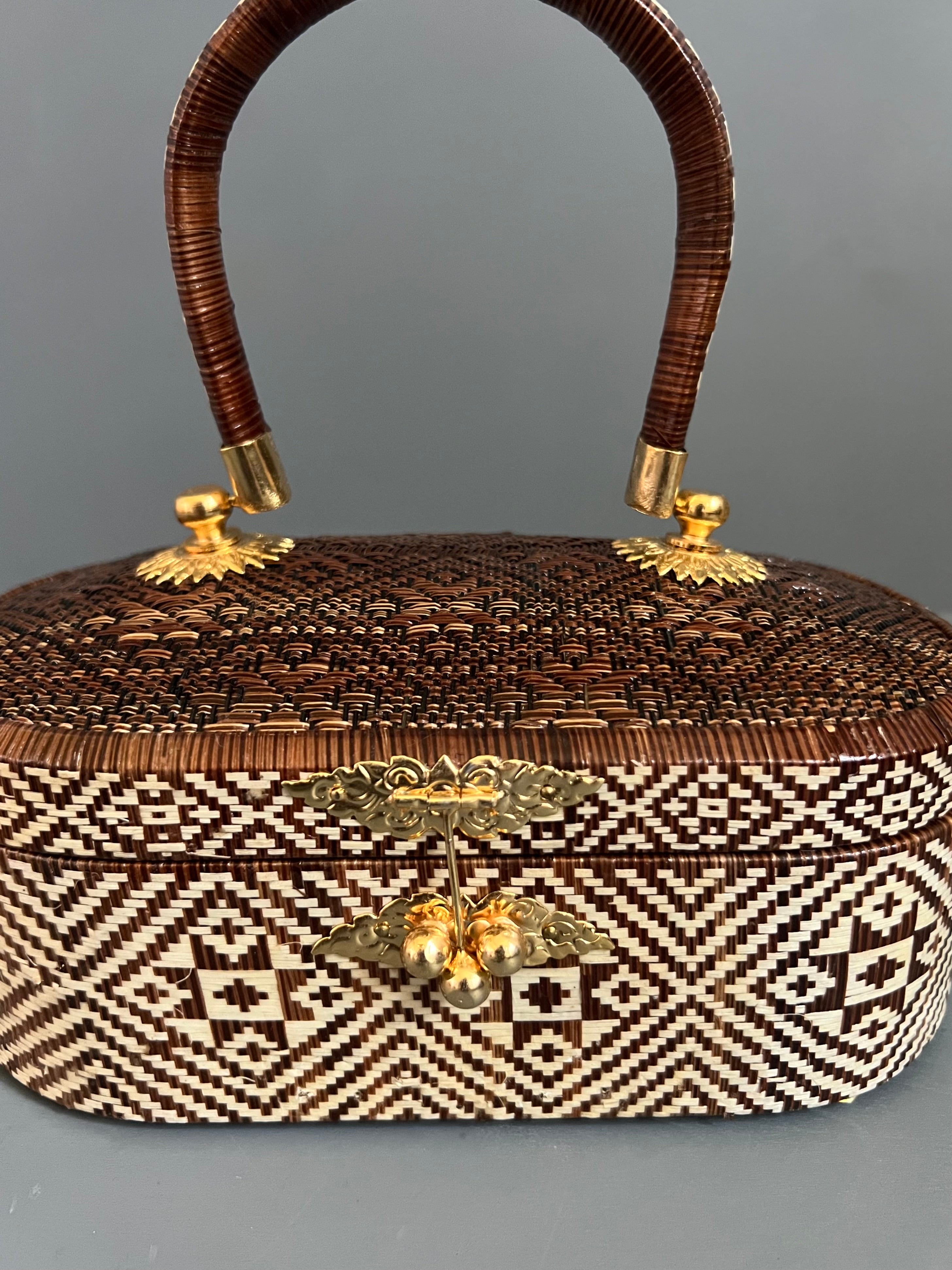 Soeru ヤーンリパオバッグCR2401｜ソフトタイプ（ブラウン・ホワイト