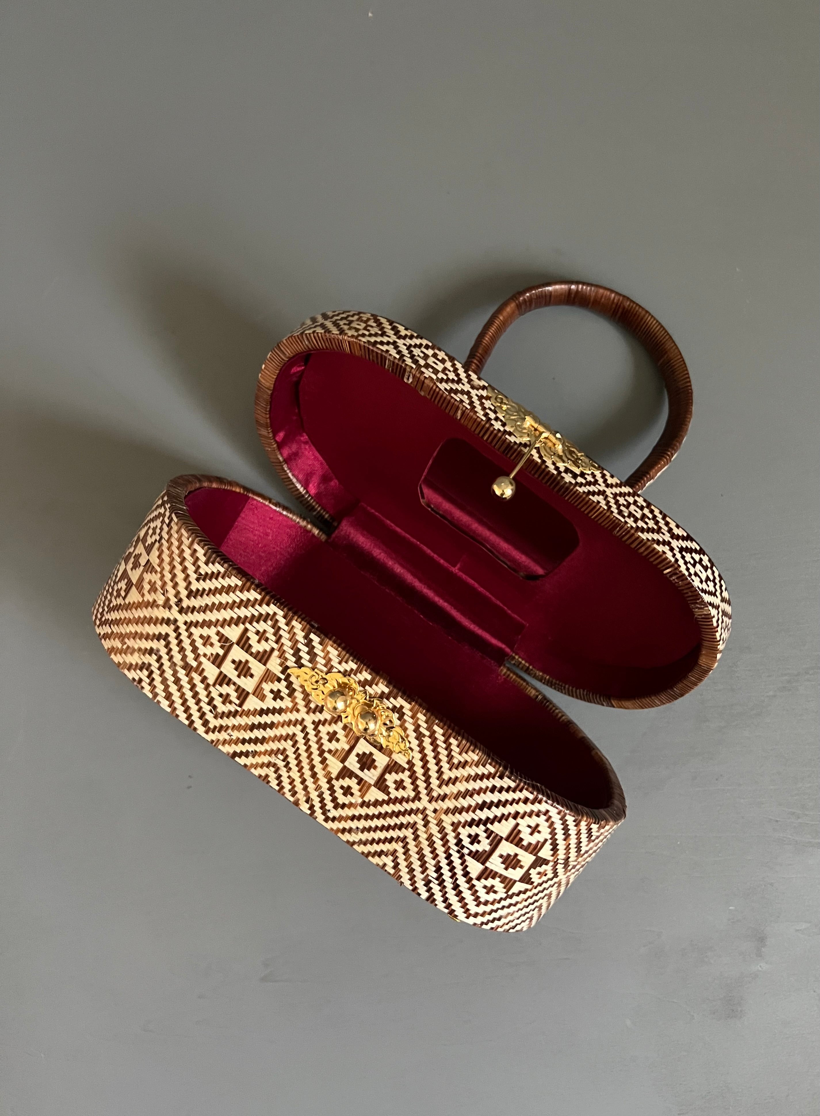 Soeru ヤーンリパオバッグCR2401｜ソフトタイプ（ブラウン・ホワイト