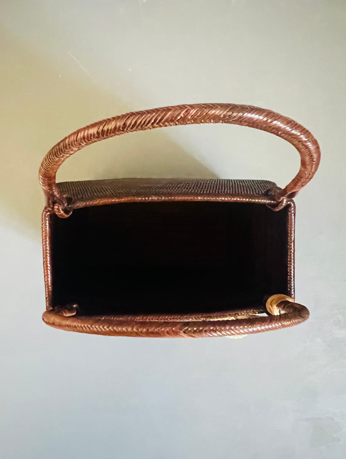 Soeru ヤーンリパオバッグCR2611｜ハードタイプ（ブラウン／タイ伝統工芸）