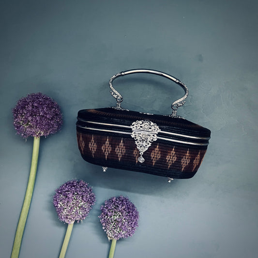 ルアブラック シルバーラウンドバッグ SR2402