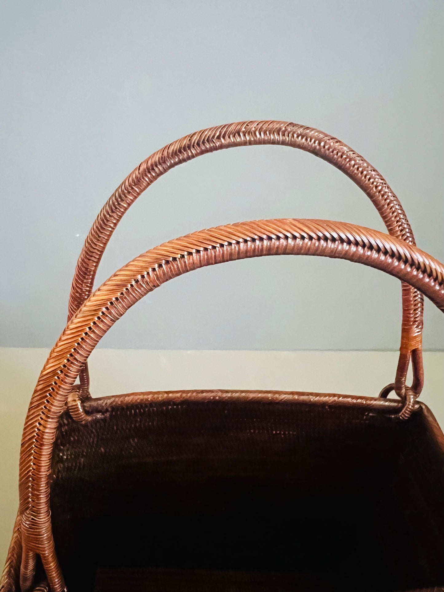 Soeru ヤーンリパオバッグCR2611｜ハードタイプ（ブラウン／タイ伝統工芸）